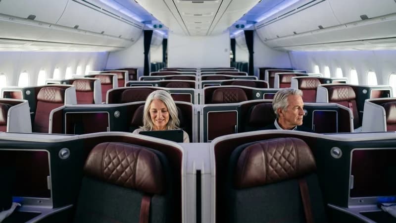 Full cabin of Air France Business Class Review 2026: French Elegance at 35,000 Feet