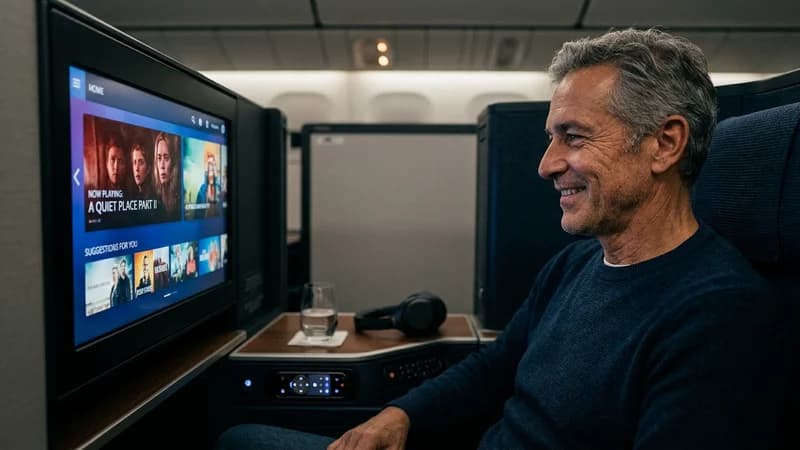 Entertainment system on ANA 