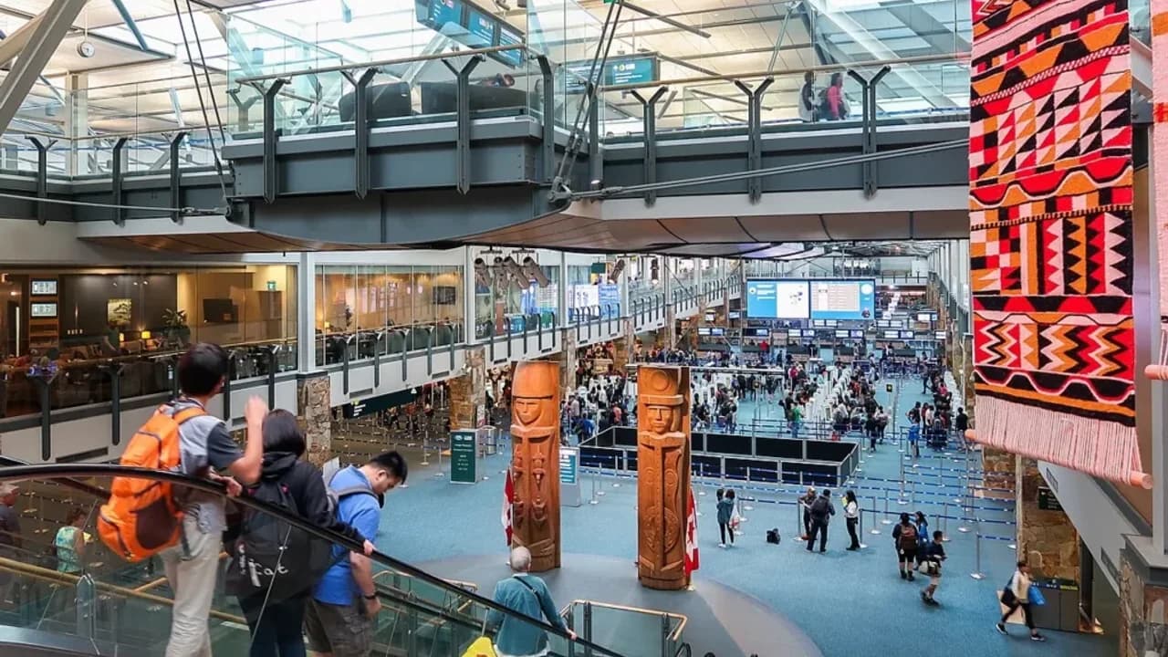 Vancouver International Airport arrivals hall