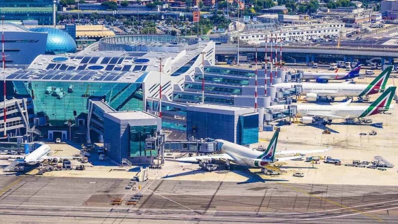 Rome Fiumicino Airport terminal interior