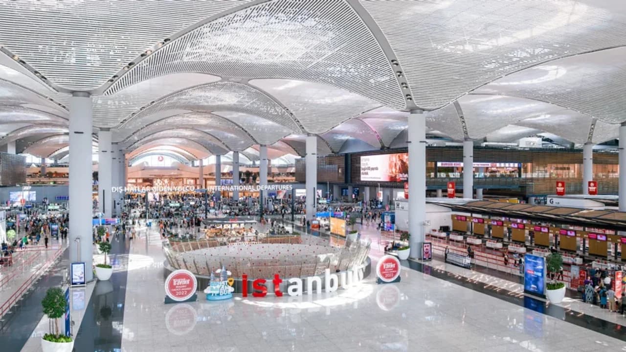 Istanbul Airport modern terminal building