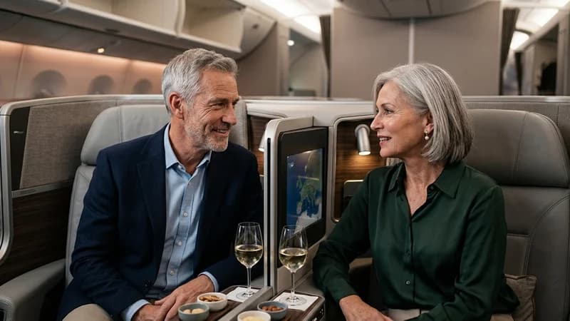 Winning business class cabin