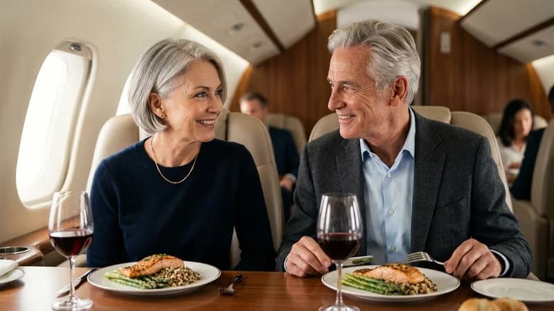 Aspirational business class experience