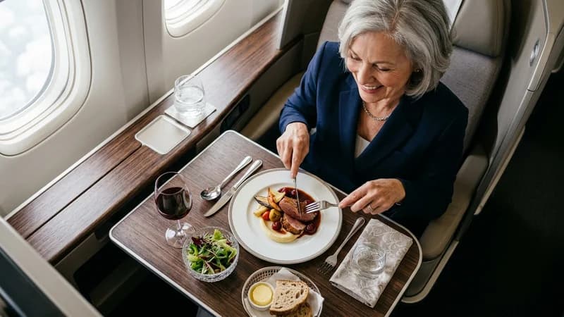 Airline A meal