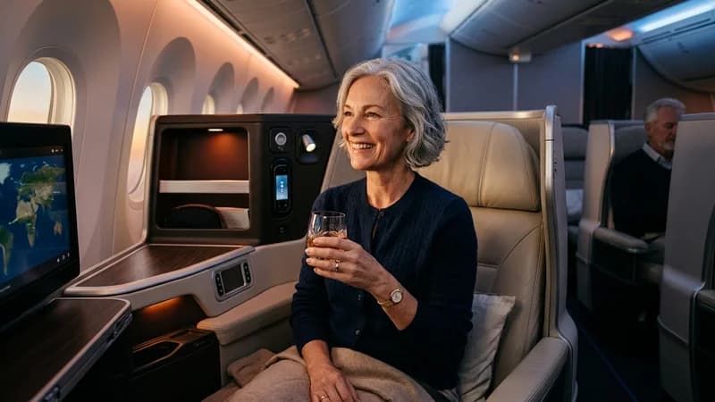 Winning business class cabin