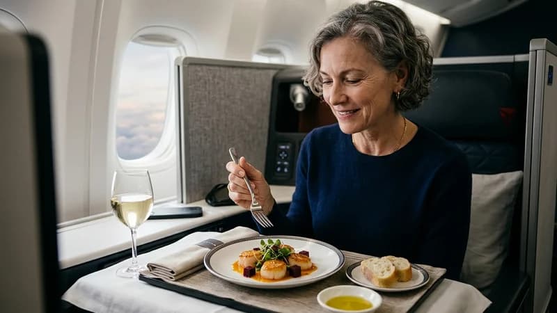 Appetizer on Delta One Suite Review 2026: America's Best Domestic-Carrier Business Class?