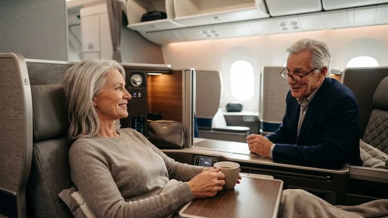 Winning business class cabin