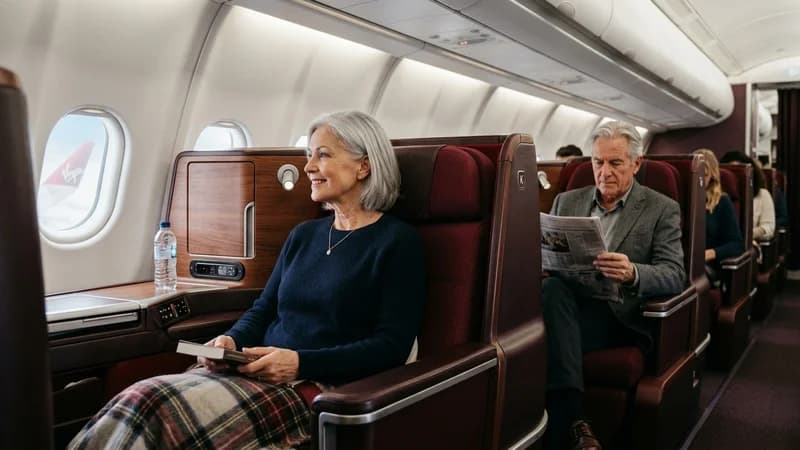 Virgin Atlantic Upper Class cabin