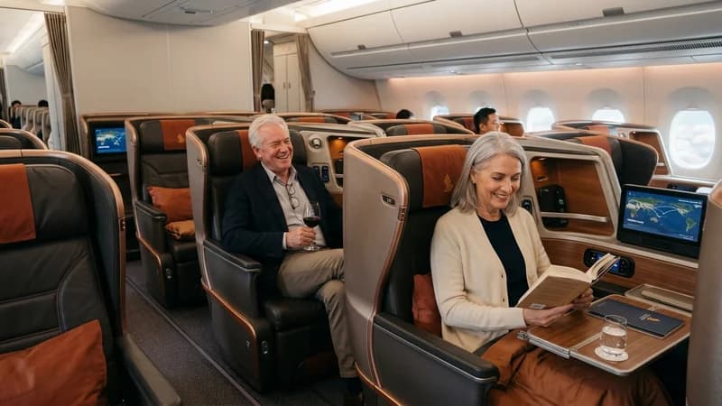 Singapore Airlines cabin
