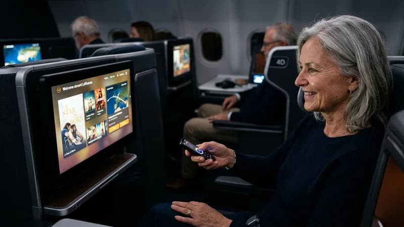 Entertainment system on Lufthansa Allegris Business Class Review: The Long-Awaited Upgrade (2026)