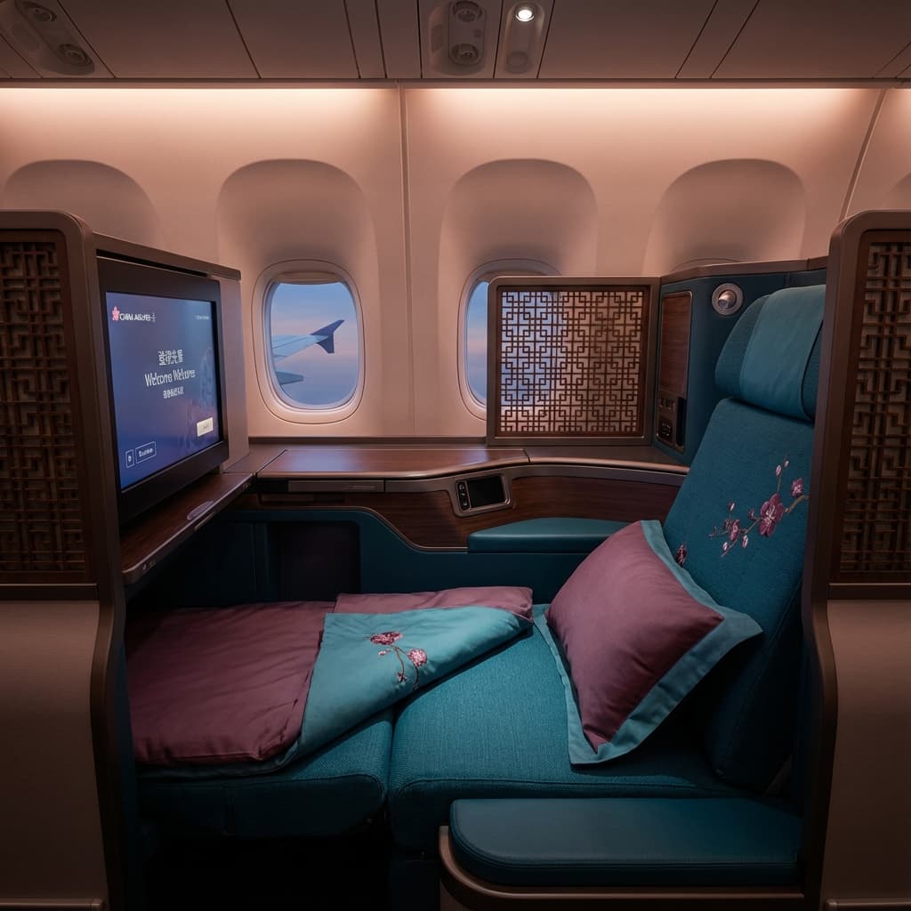 China Airlines Business Class Cabin