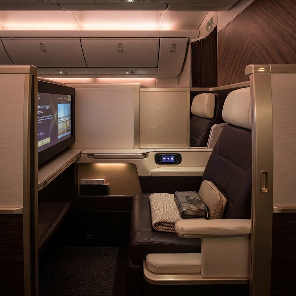 Etihad Airways Business Class Cabin