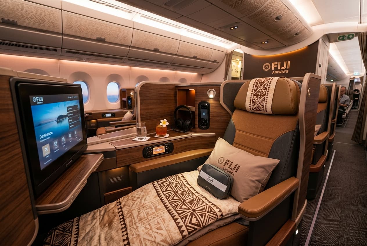 Fiji Airways Business Class Cabin