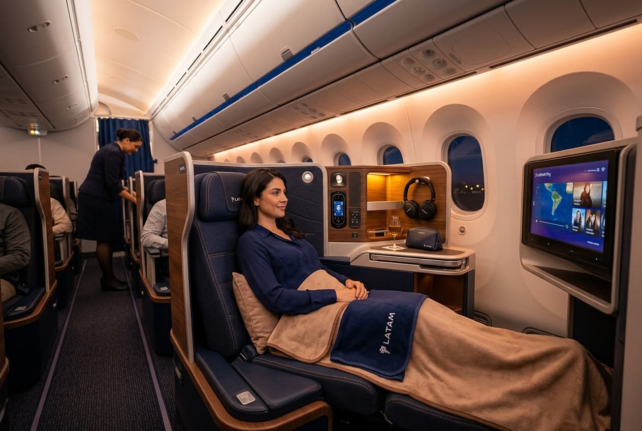 LATAM Airlines Business Class Cabin