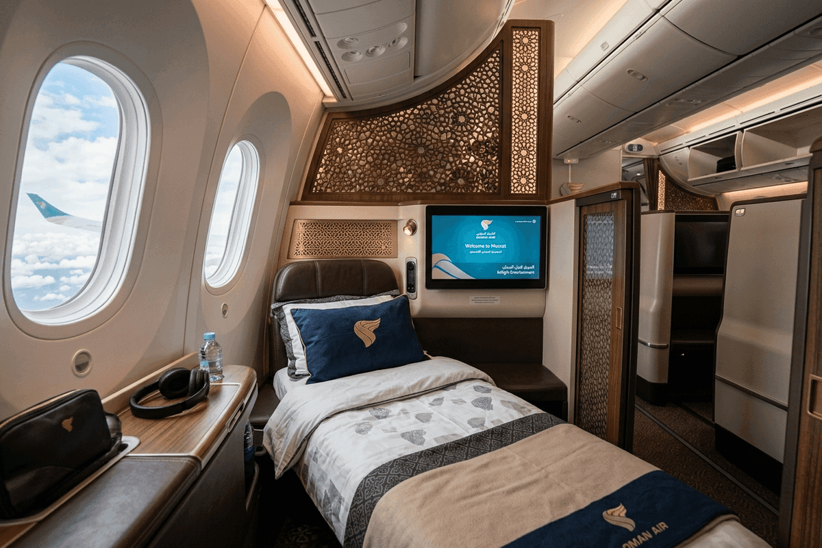 Oman Air Business Class Cabin
