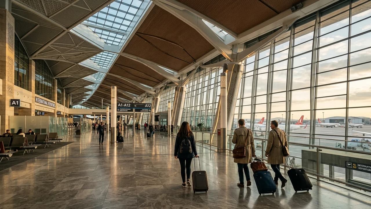 International terminal interior at Ankara airport
