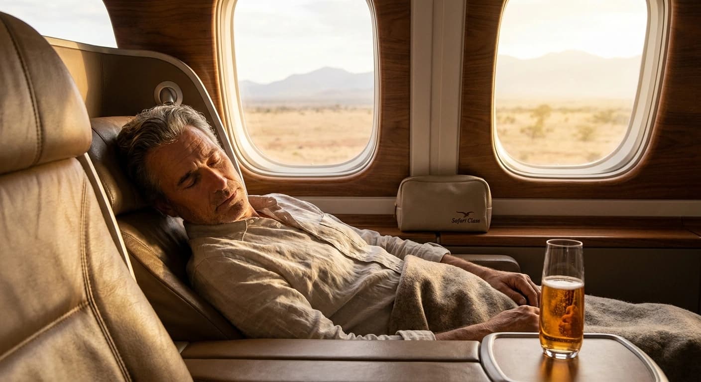 Qatar Airways Qsuite business class cabin with lie-flat bed and privacy doors