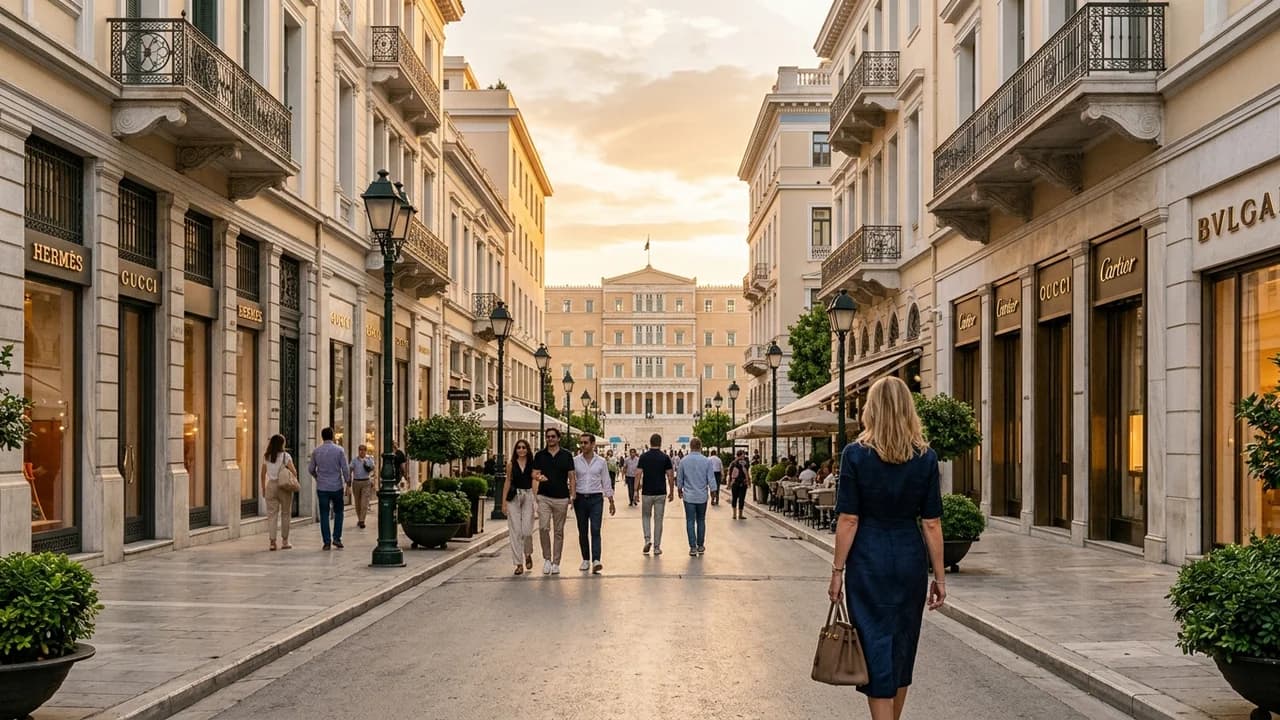 Premium shopping and leisure district in Athens
