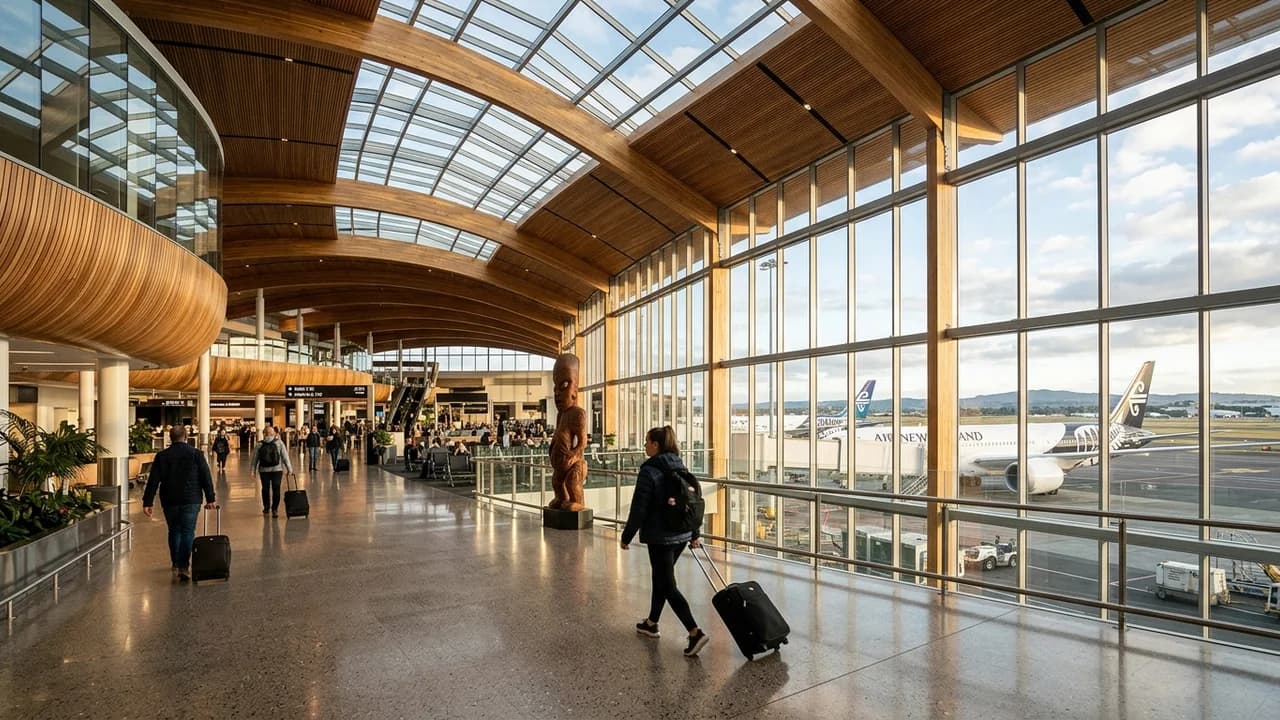 International terminal interior at Auckland airport