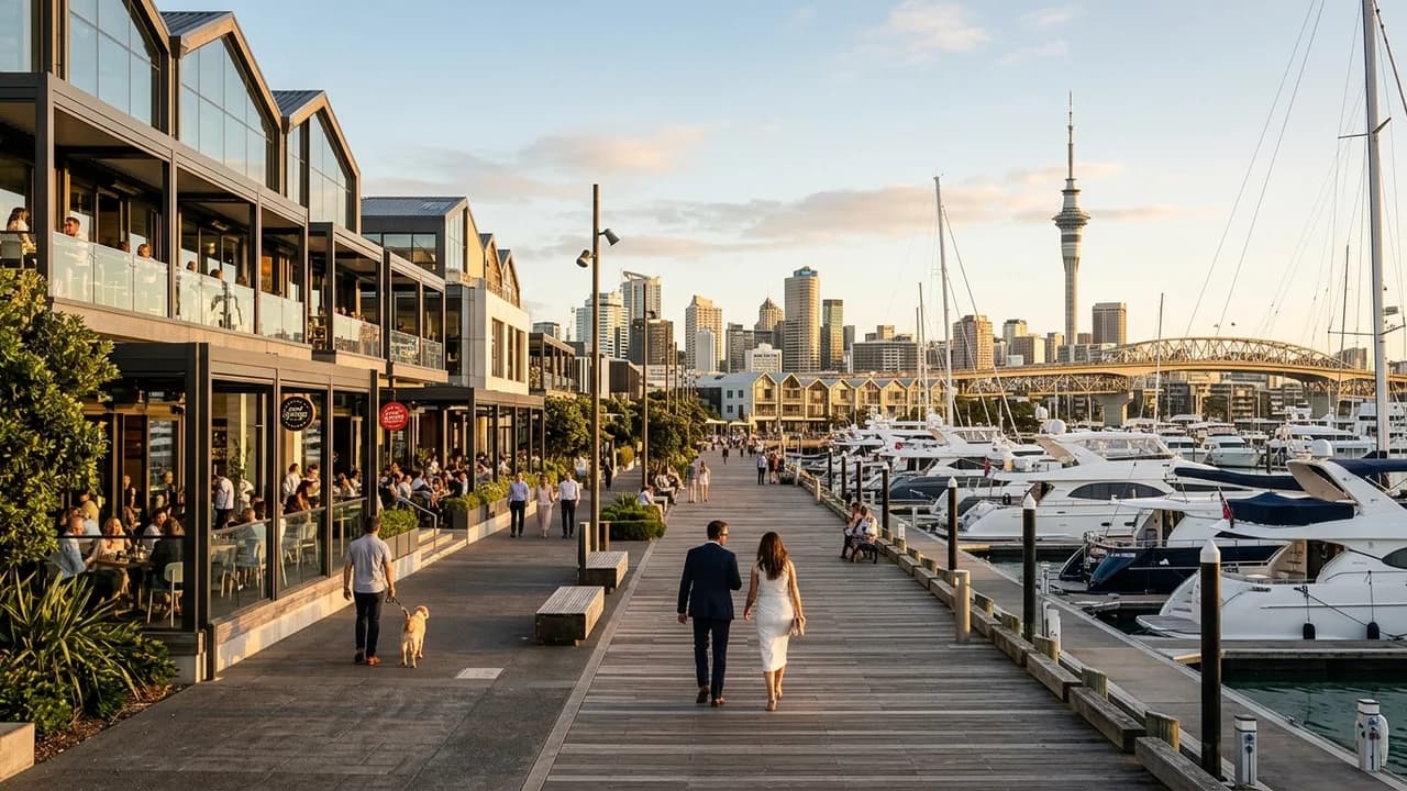 Premium shopping and leisure district in Auckland