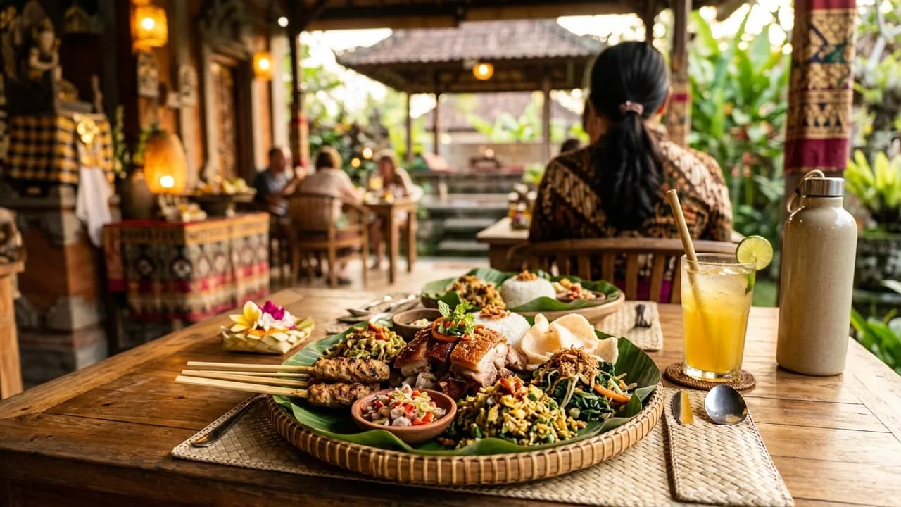 Authentic local cuisine dining experience in Bali