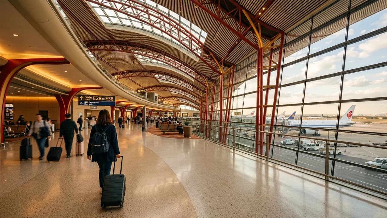 International terminal interior at Beijing airport