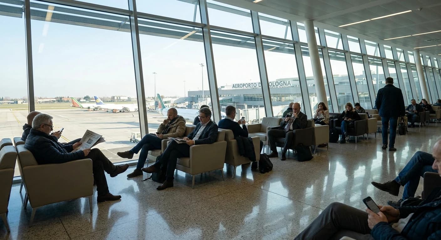 Guglielmo Marconi Airport Bologna terminal interior