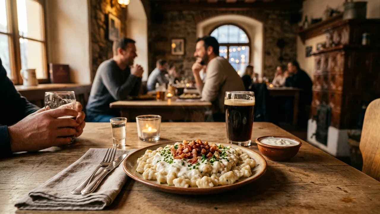 Authentic local cuisine dining experience in Bratislava