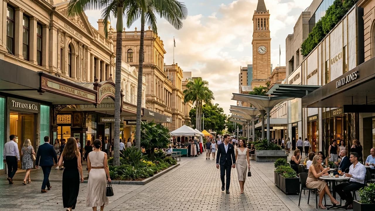Premium shopping and leisure district in Brisbane