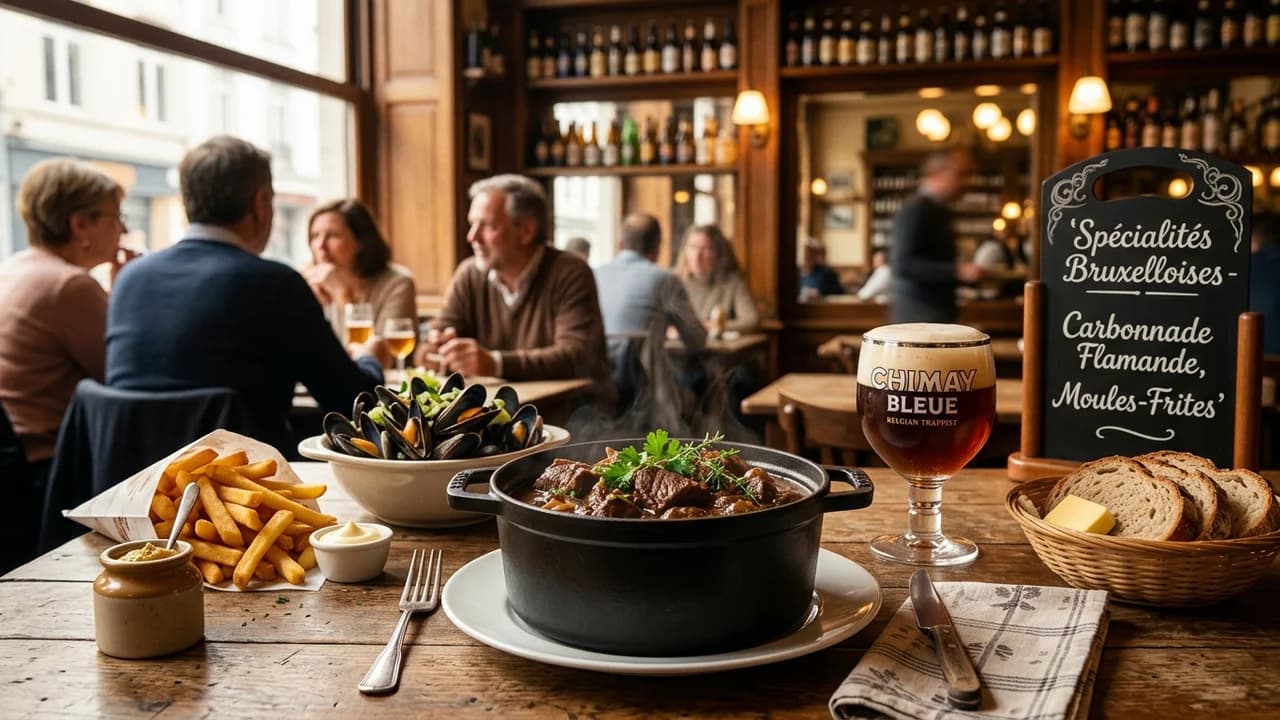 Authentic local cuisine dining experience in Brussels