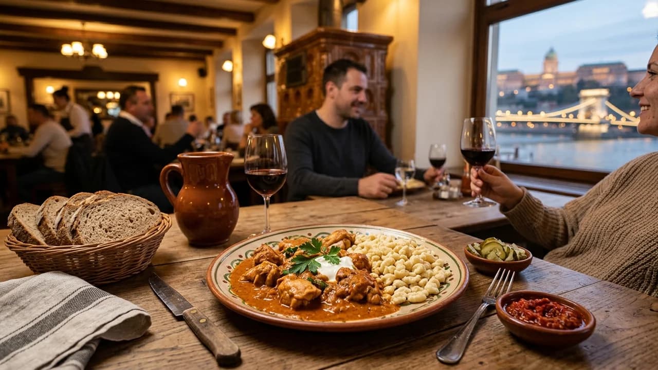 Authentic local cuisine dining experience in Budapest