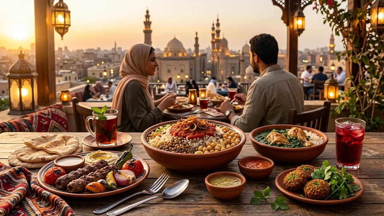 Authentic local cuisine dining experience in Cairo
