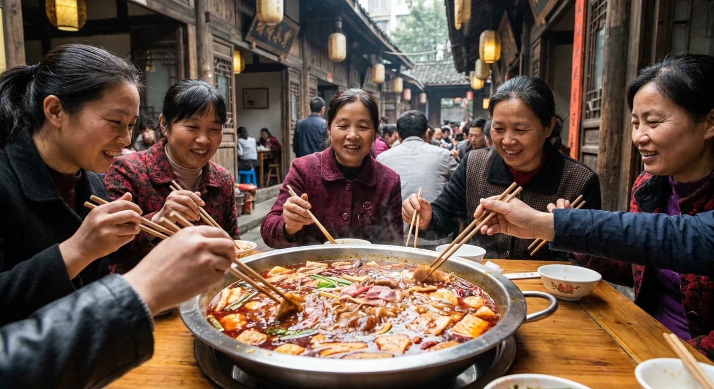 Authentic Sichuan hotpot dining experience in Chengdu
