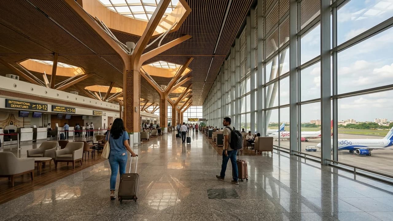 International terminal interior at Chennai airport