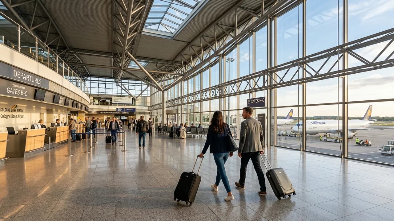 International terminal interior at Cologne airport
