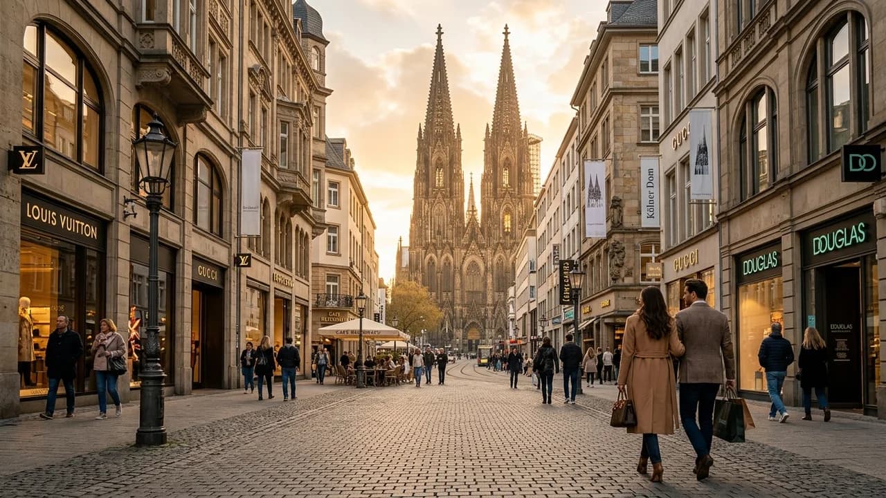 Premium shopping and leisure district in Cologne