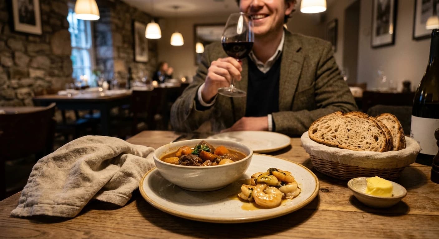 Fresh local produce and artisan food stalls inside Cork's historic English Market