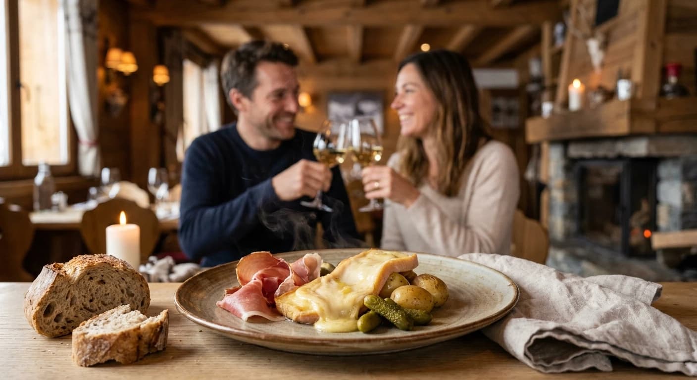 Elegant Michelin-starred alpine dining with mountain views and fine French cuisine