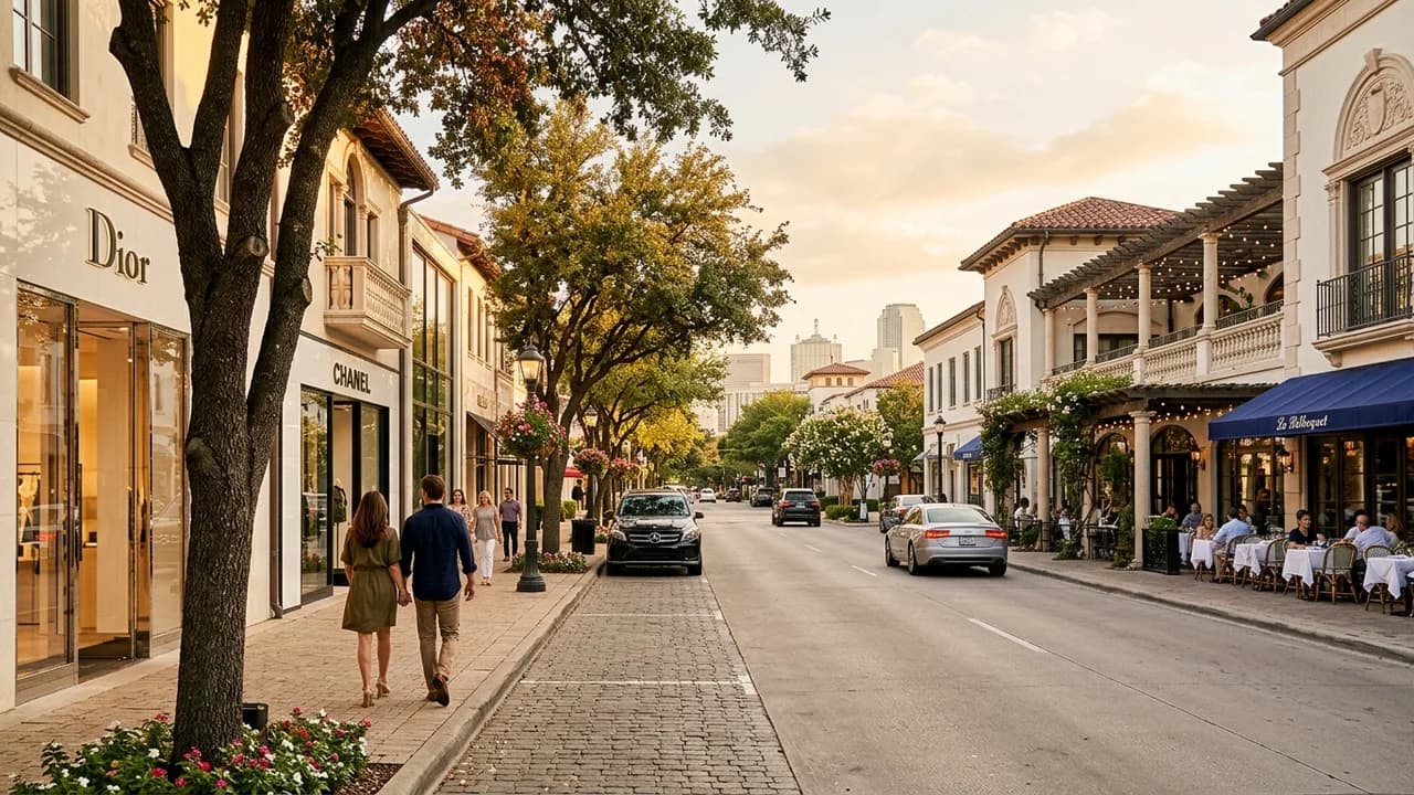 Premium shopping and leisure district in Dallas