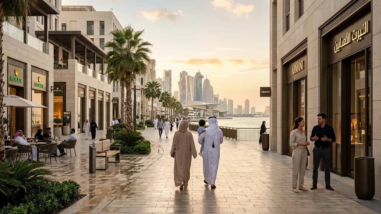 Premium shopping and leisure district in Doha