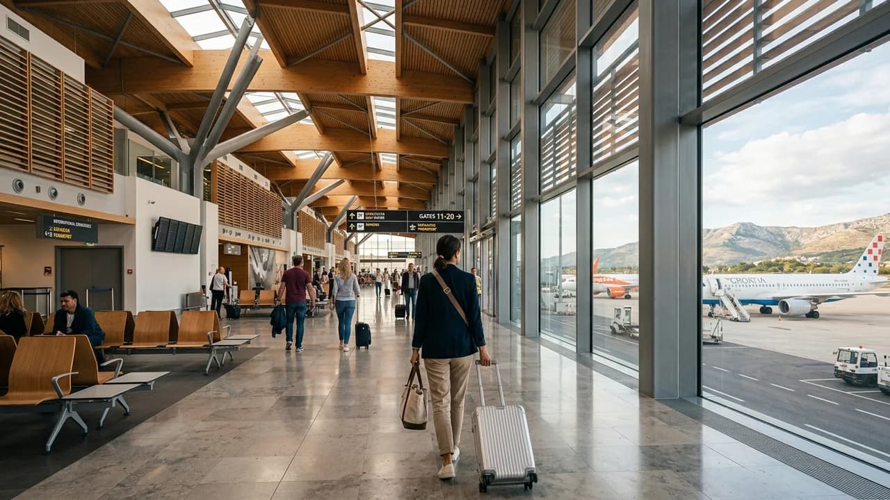 International terminal interior at Dubrovnik airport