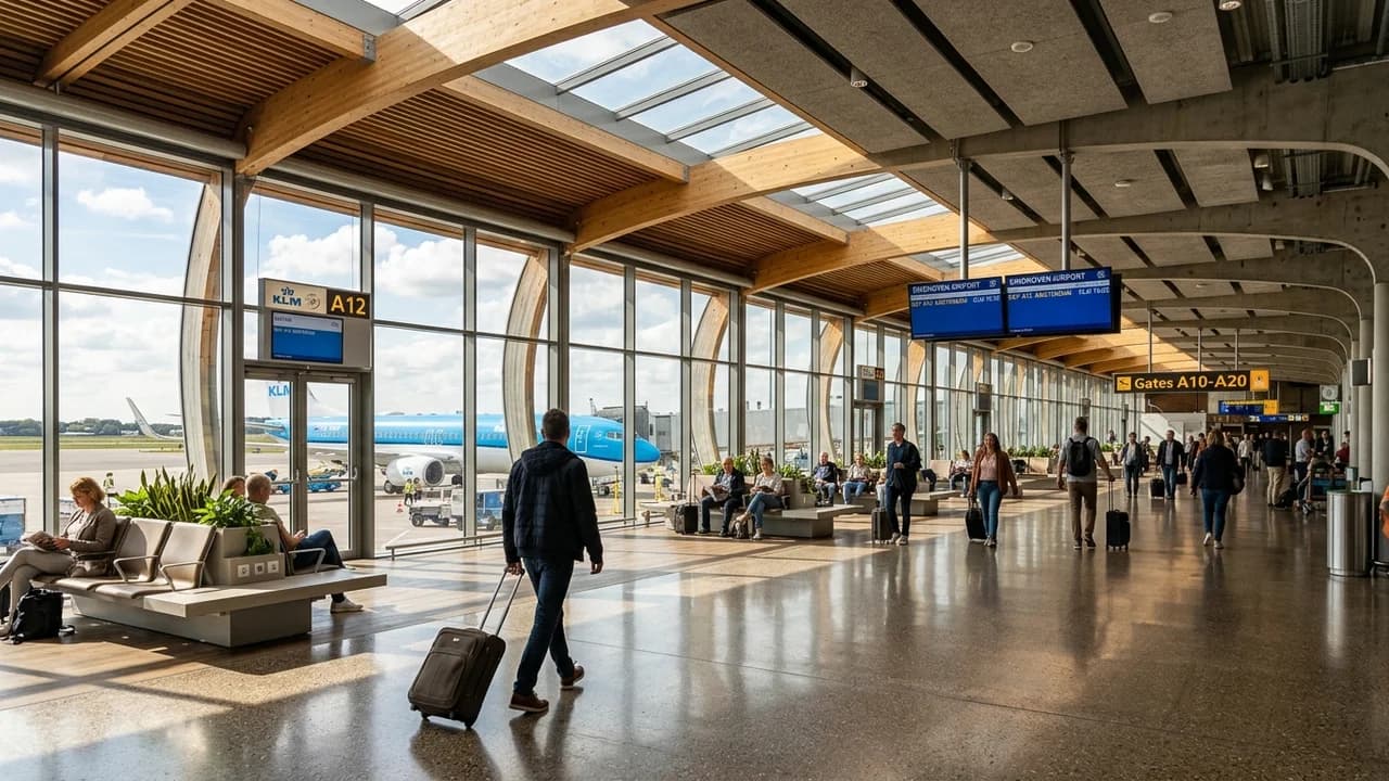 International terminal interior at Eindhoven airport