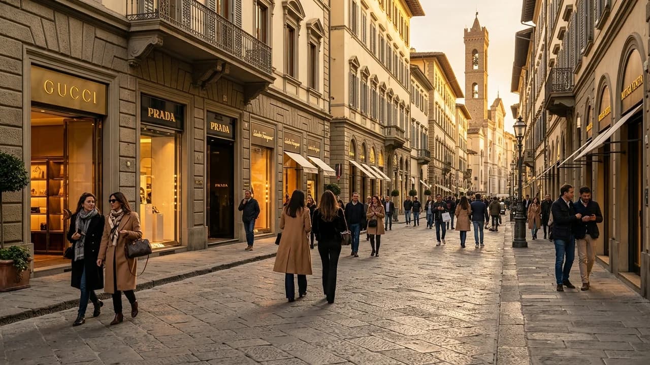 Premium shopping and leisure district in Florence