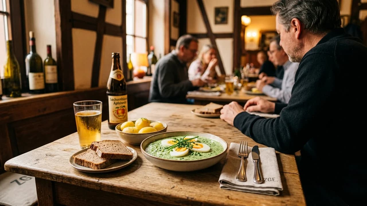 Authentic local cuisine dining experience in Frankfurt