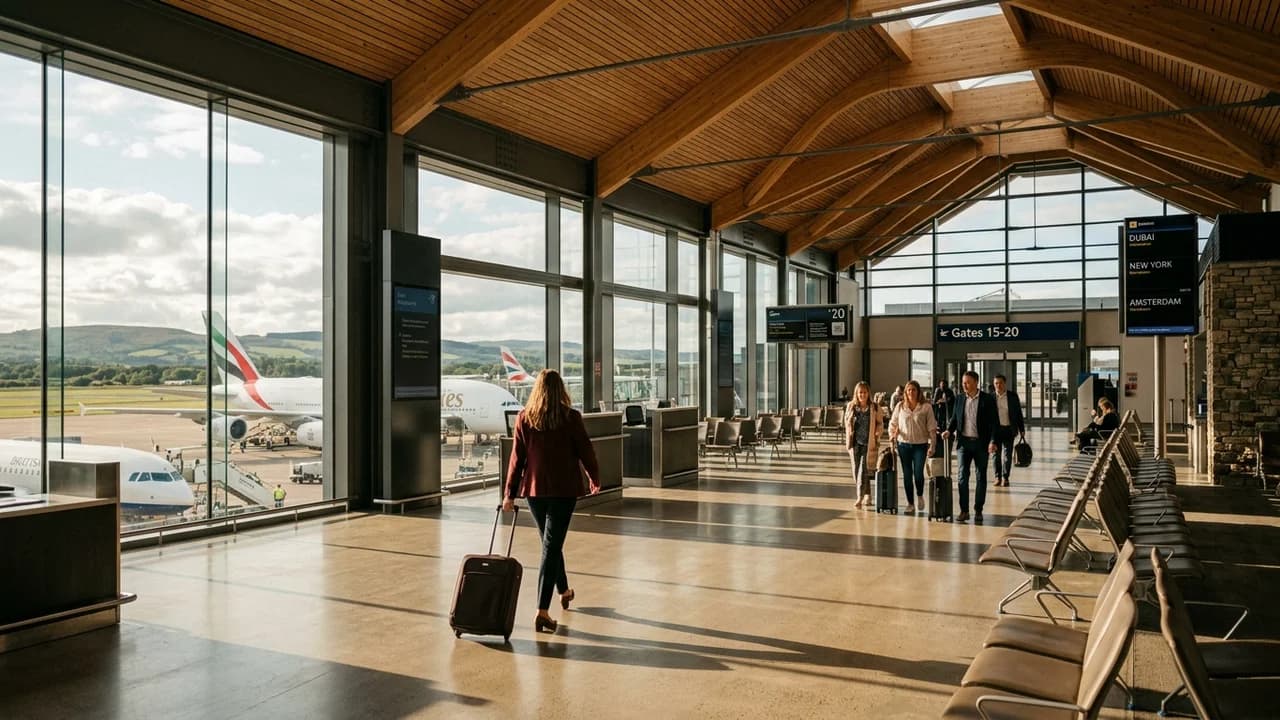 International terminal interior at Glasgow airport