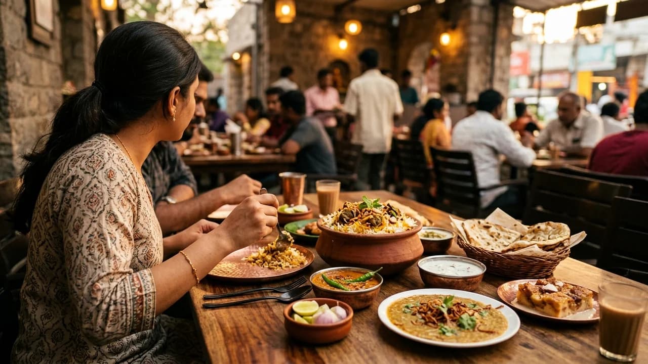 Authentic local cuisine dining experience in Hyderabad