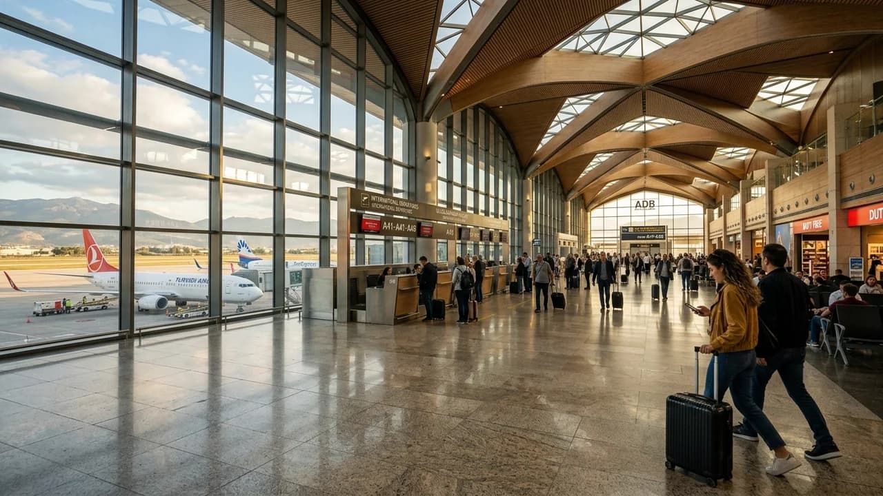 International terminal interior at Izmir airport