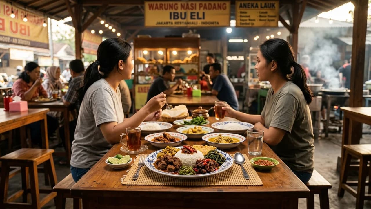 Authentic local cuisine dining experience in Jakarta