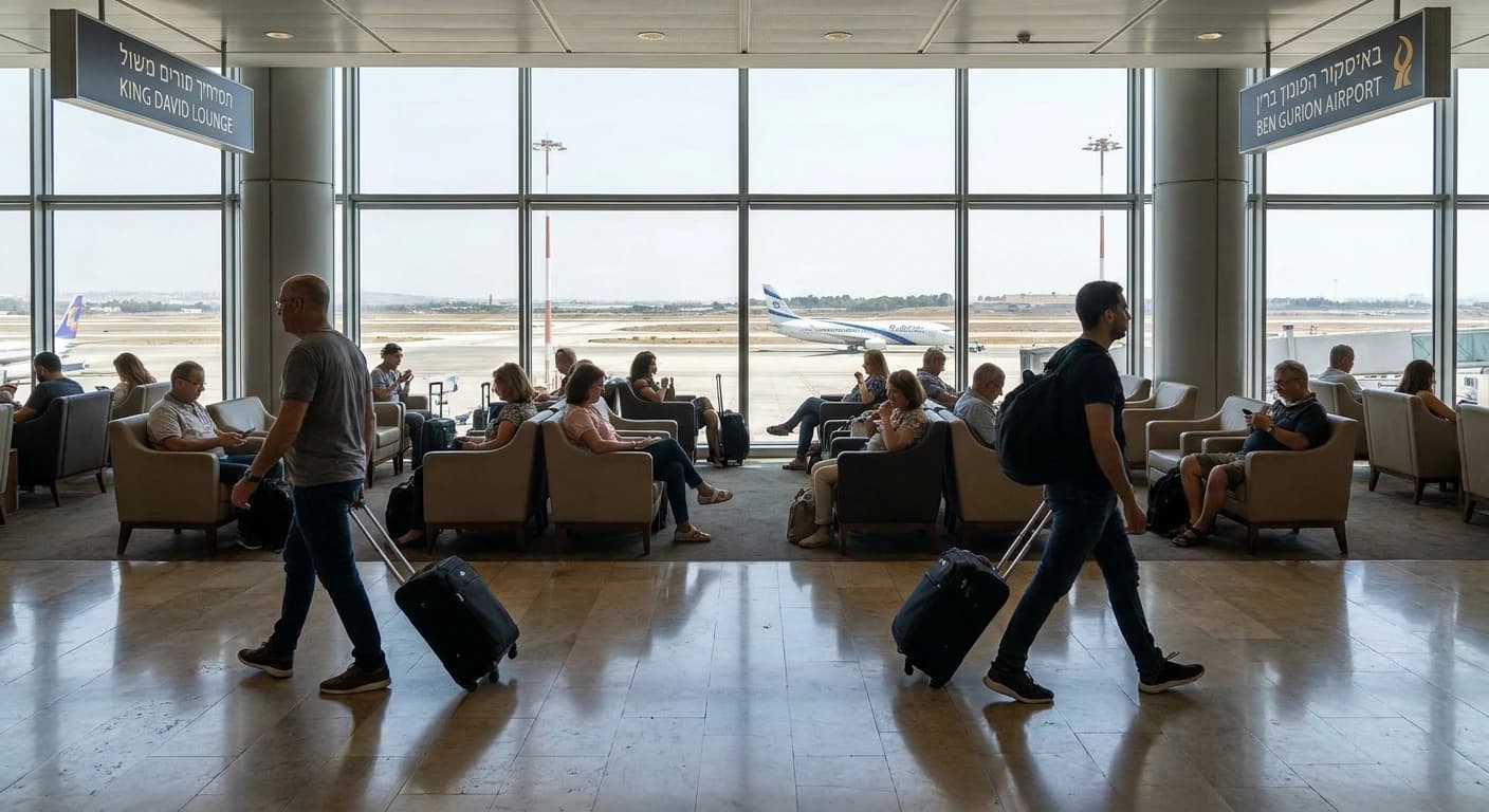 Modern international terminal at Ben Gurion Airport with efficient arrivals hall