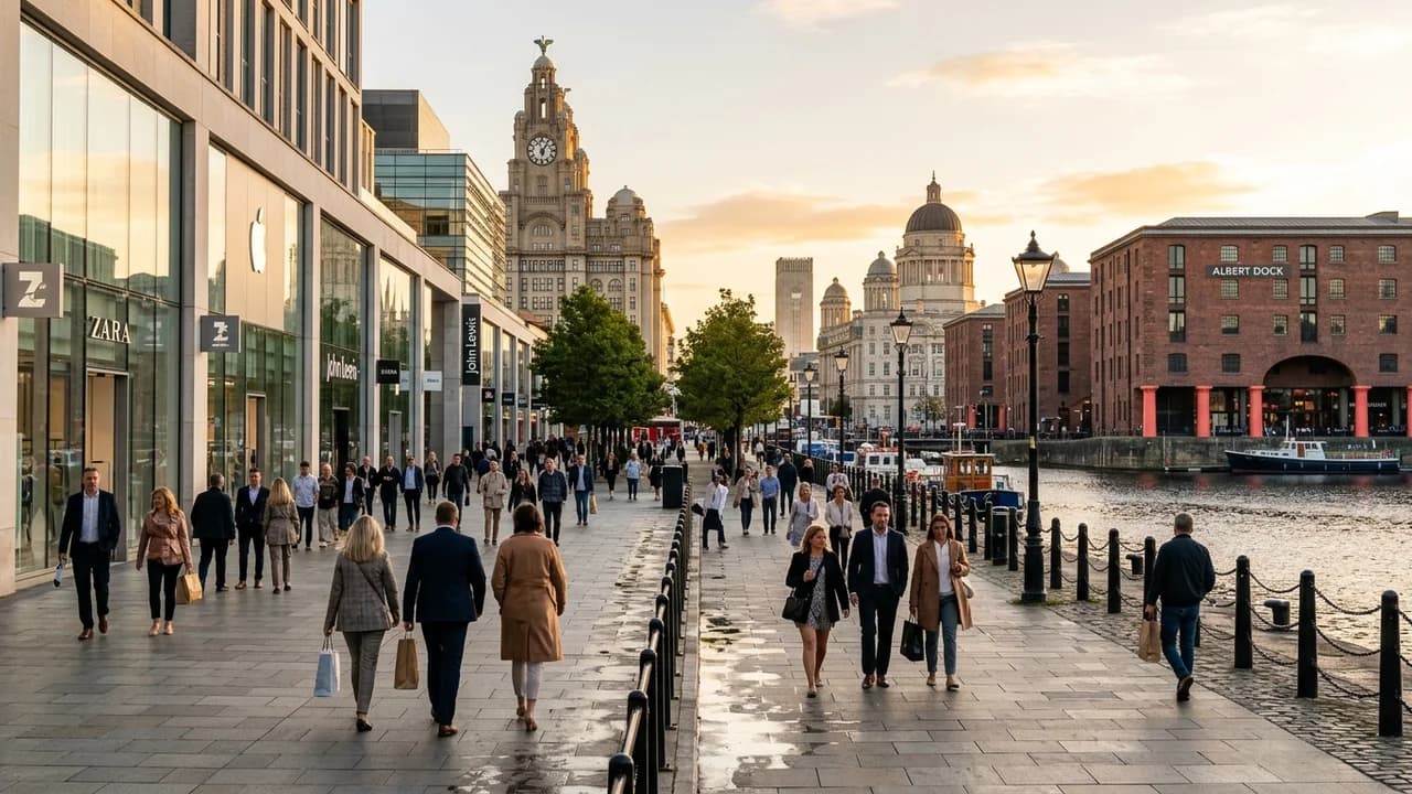 Premium shopping and leisure district in Liverpool